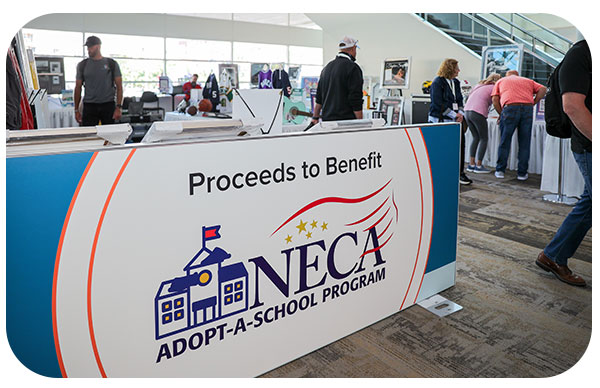 NECA Adopt-a-School Program Booth
