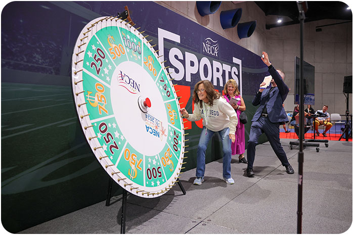 Spin the Wheel at the NECA Convention!